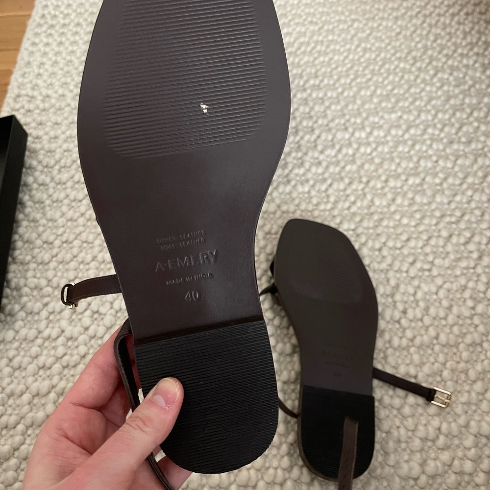 A.Emery Lucia Sandals Walnut - Picture 7 of 9